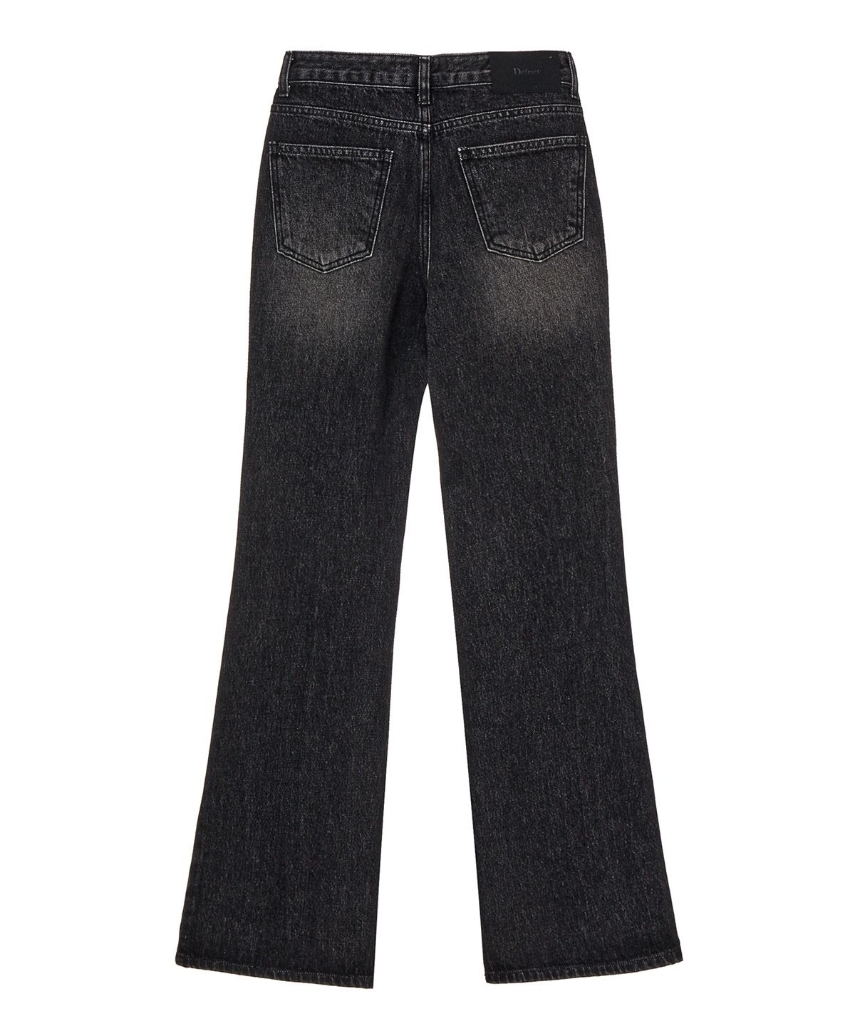 다이닛(DEINET) SLIM SEMI BOOTCUT DENIM IN BLACK
