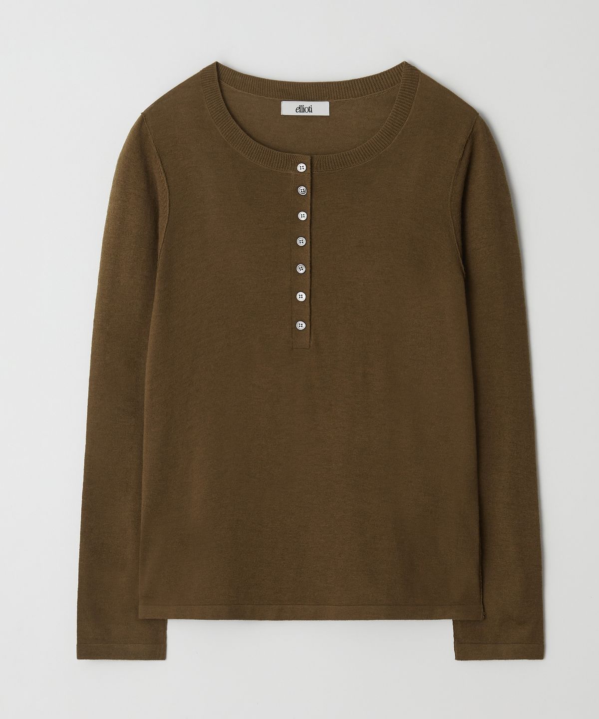 엘리오티(ELLIOTI) Rowan Henley Knit_3Color