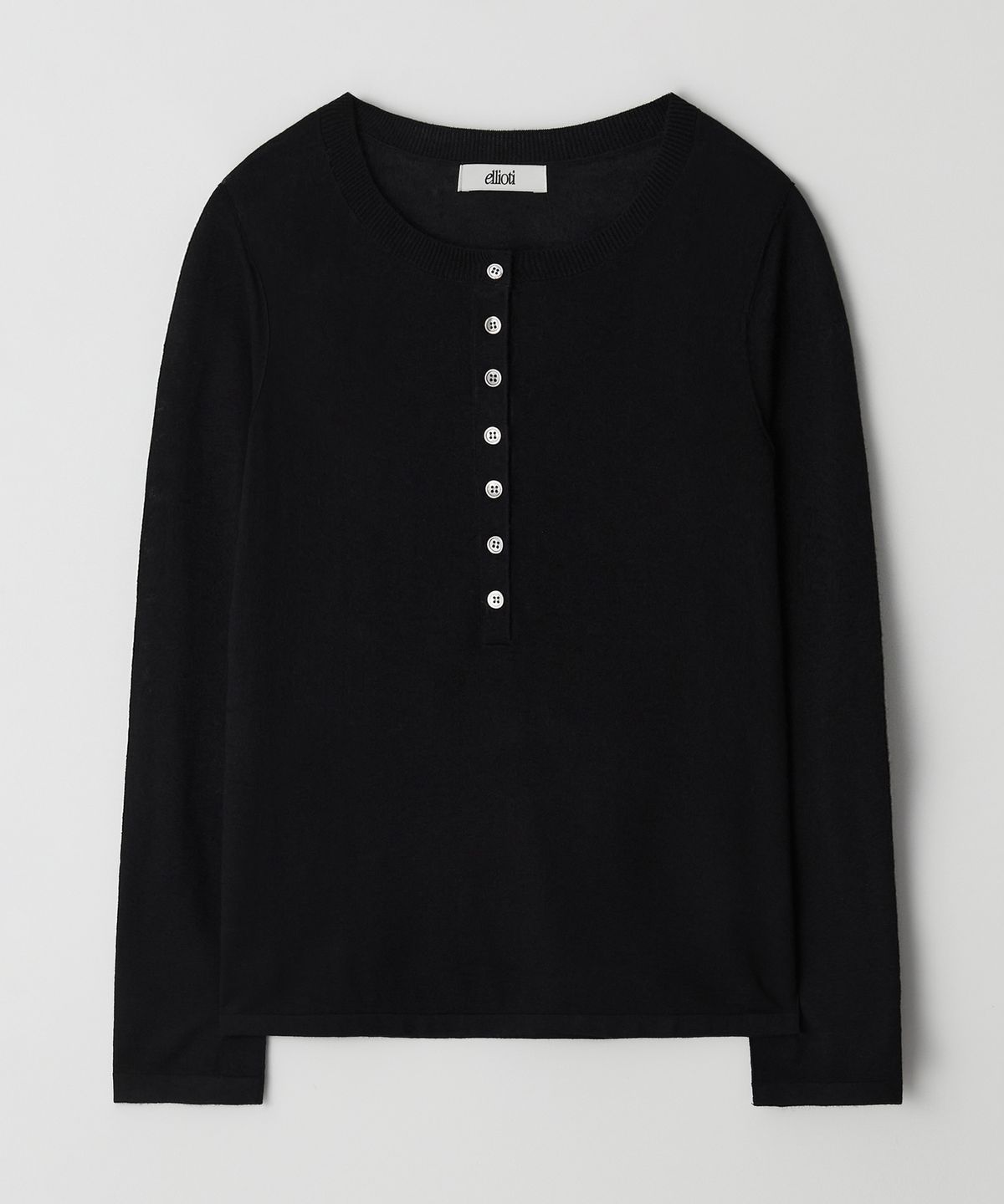 엘리오티(ELLIOTI) Rowan Henley Knit_3Color
