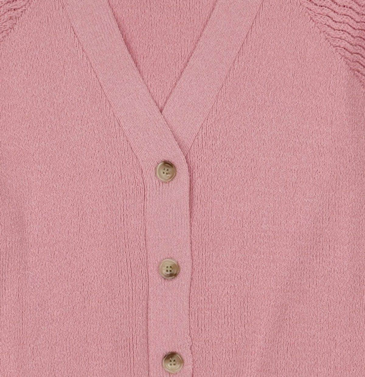 논로컬(NONLOCAL) See-Through Sleeves Cardigan 3 Color FREE