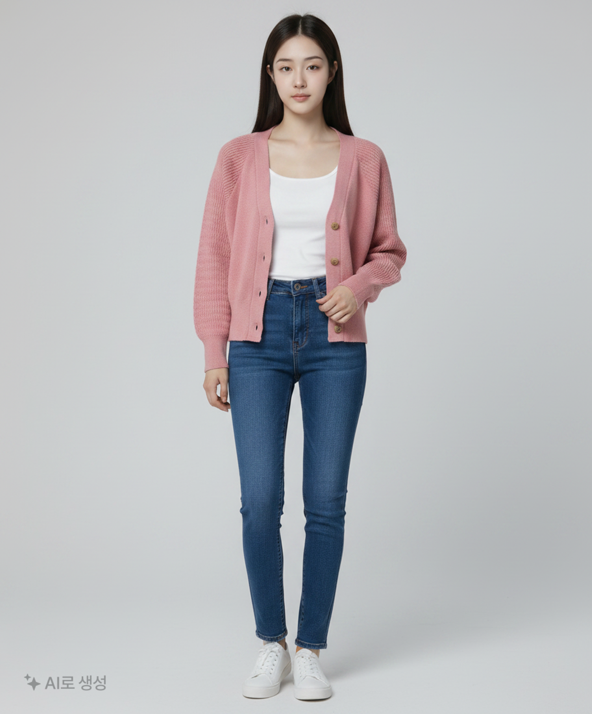 논로컬(NONLOCAL) See-Through Sleeves Cardigan 3 Color FREE
