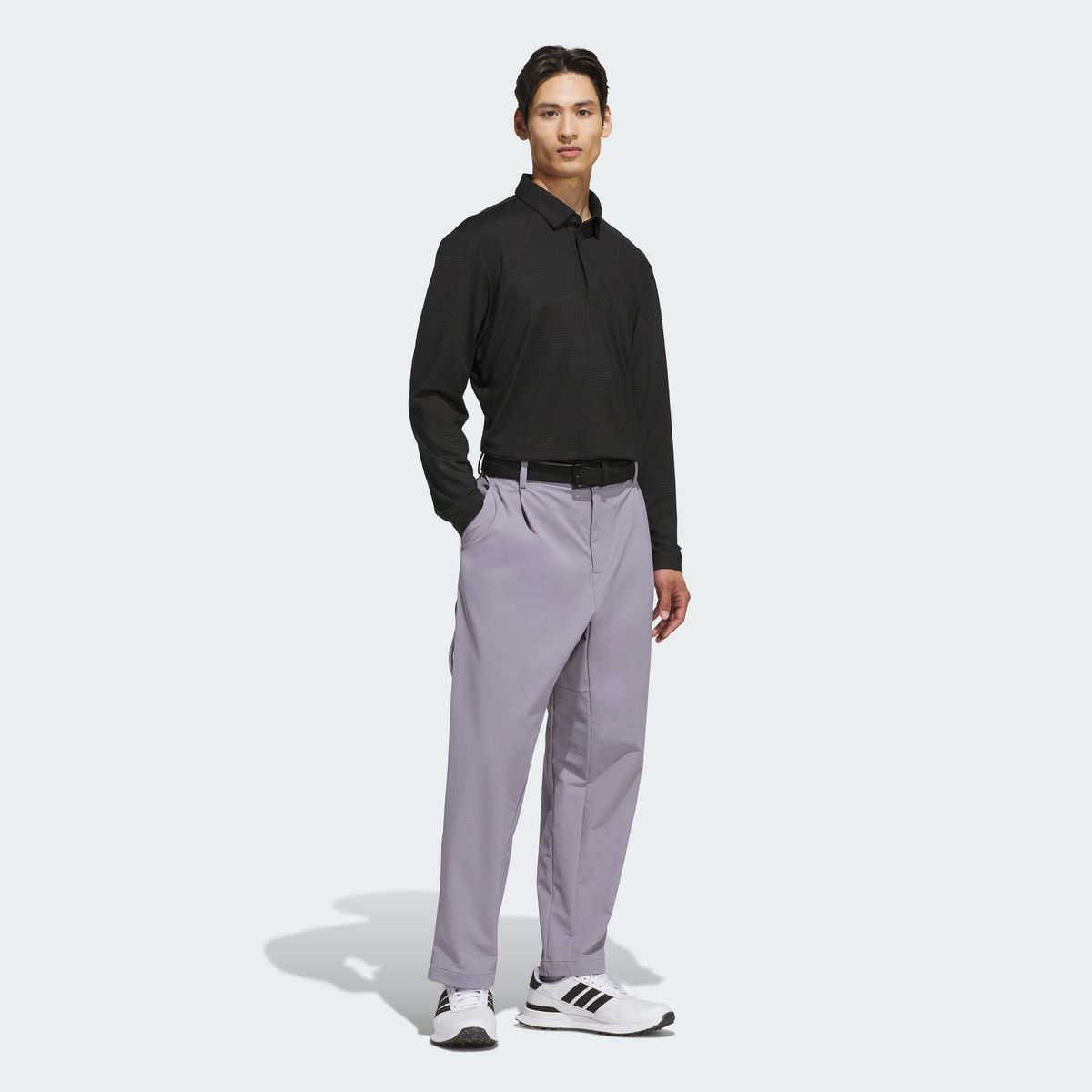 아디다스 골프(ADIDAS GOLF) 클라이마쿨 디보스 프린트 폴로 셔츠 롱 슬리브 KF9756