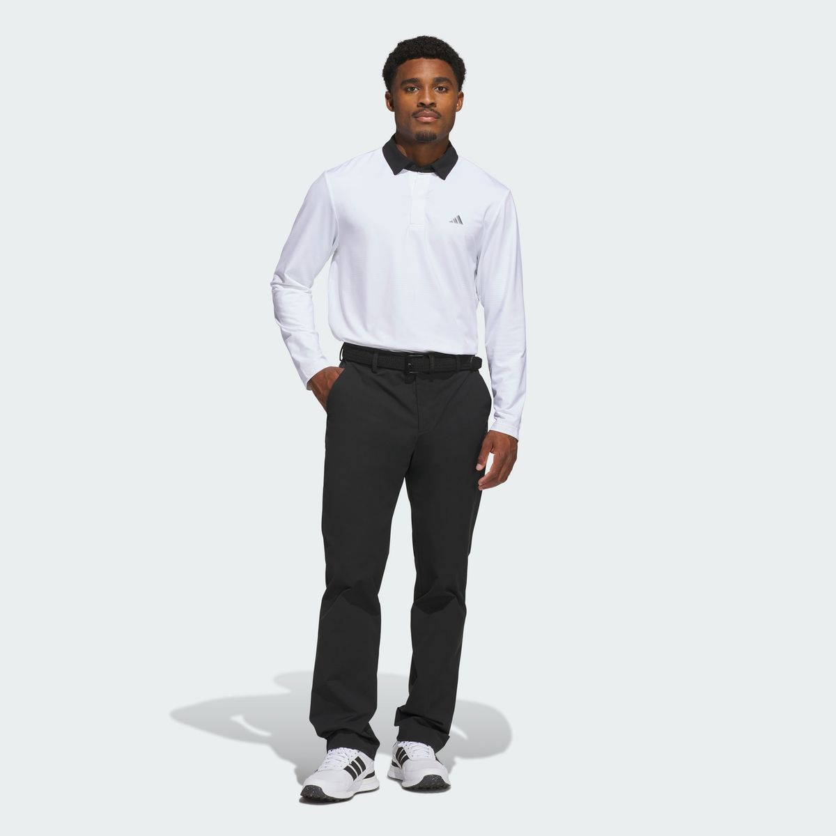 아디다스 골프(ADIDAS GOLF) 클라이마쿨 디보스 프린트 폴로 셔츠 롱 슬리브 KF9750