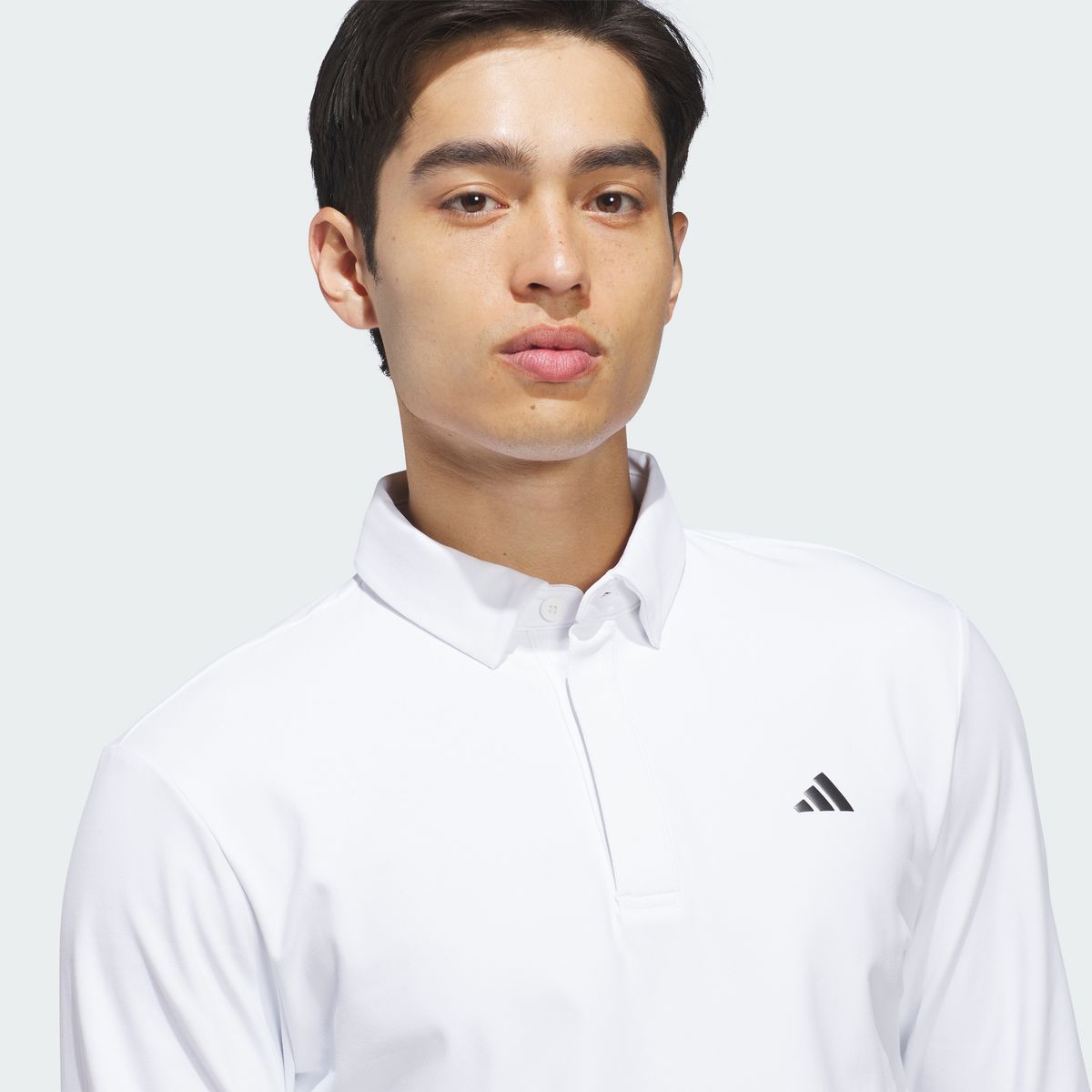 아디다스 골프(ADIDAS GOLF) 브러쉬드 롱 슬리브 폴로 셔츠 KF9746