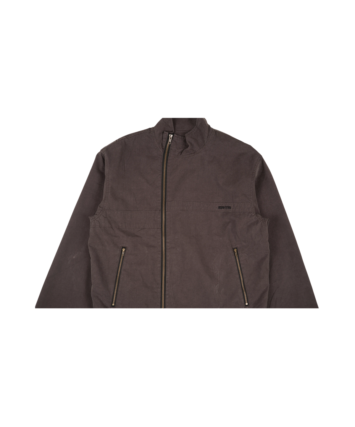 이알티알(ERTR) Side Zipper Scots Jacket Brown