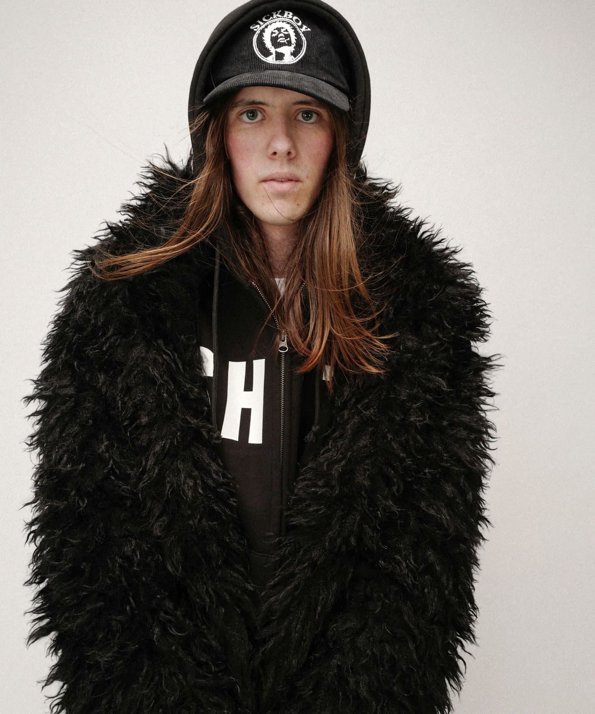 이알티알(ERTR) Reversible Shearling Fur Jacket Black