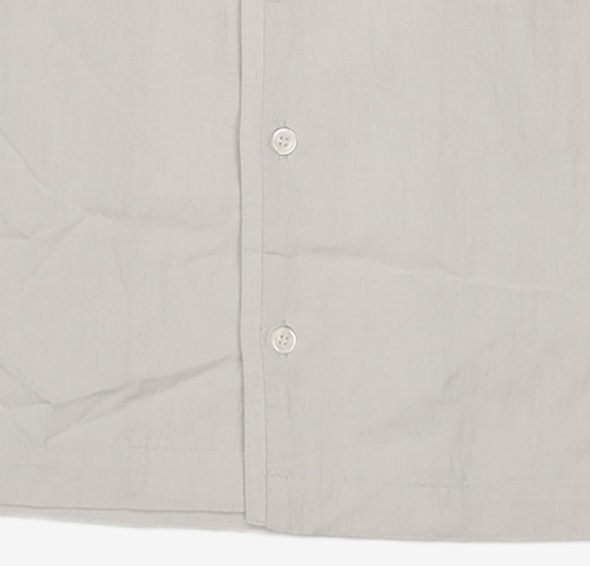 아우브아워(AUBOUR) wrinkled lapel shirts (ivory) FREE