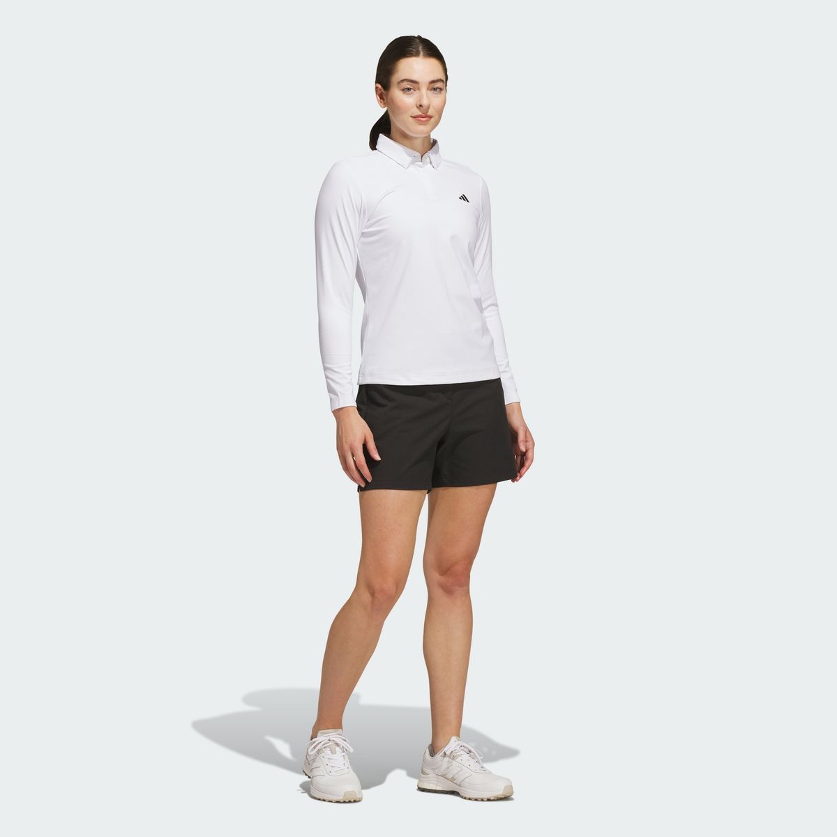 아디다스 골프(ADIDAS GOLF) 브러쉬드 롱 슬리브 폴로 셔츠 KG0119