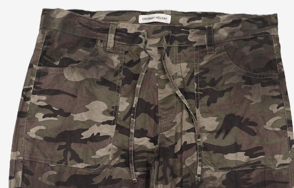 오디너리 홀리데이(ORDINARY HOLIDAY) CAMOUFLAGE CARGO WIDE PANTS [CAMOUFLAGE] CF