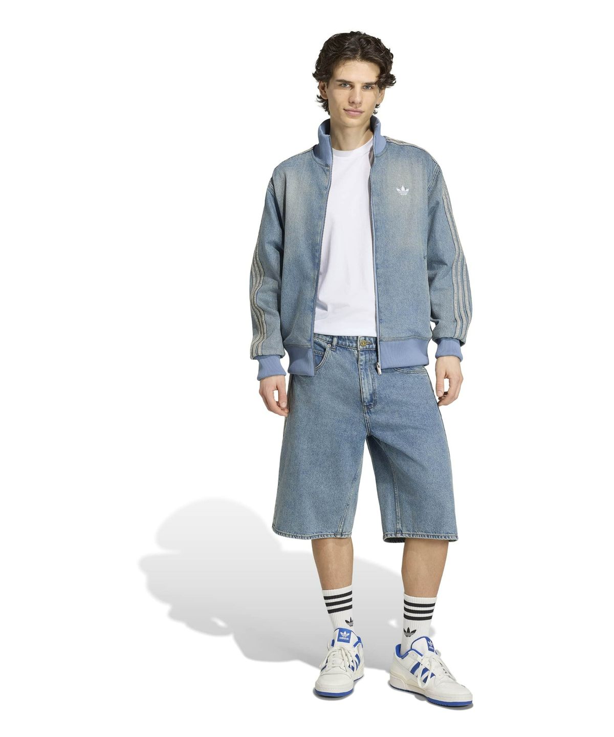 아디다스(ADIDAS) 데님 파이어버드 트랙탑 - 블루데님 / KS4970