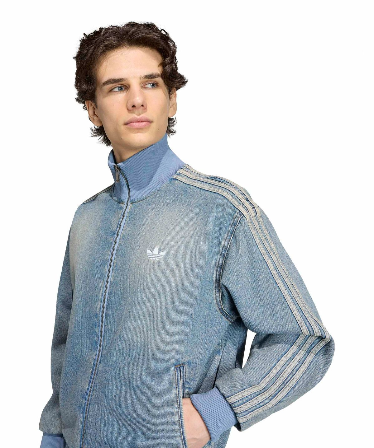 아디다스(ADIDAS) 데님 파이어버드 트랙탑 - 블루데님 / KS4970