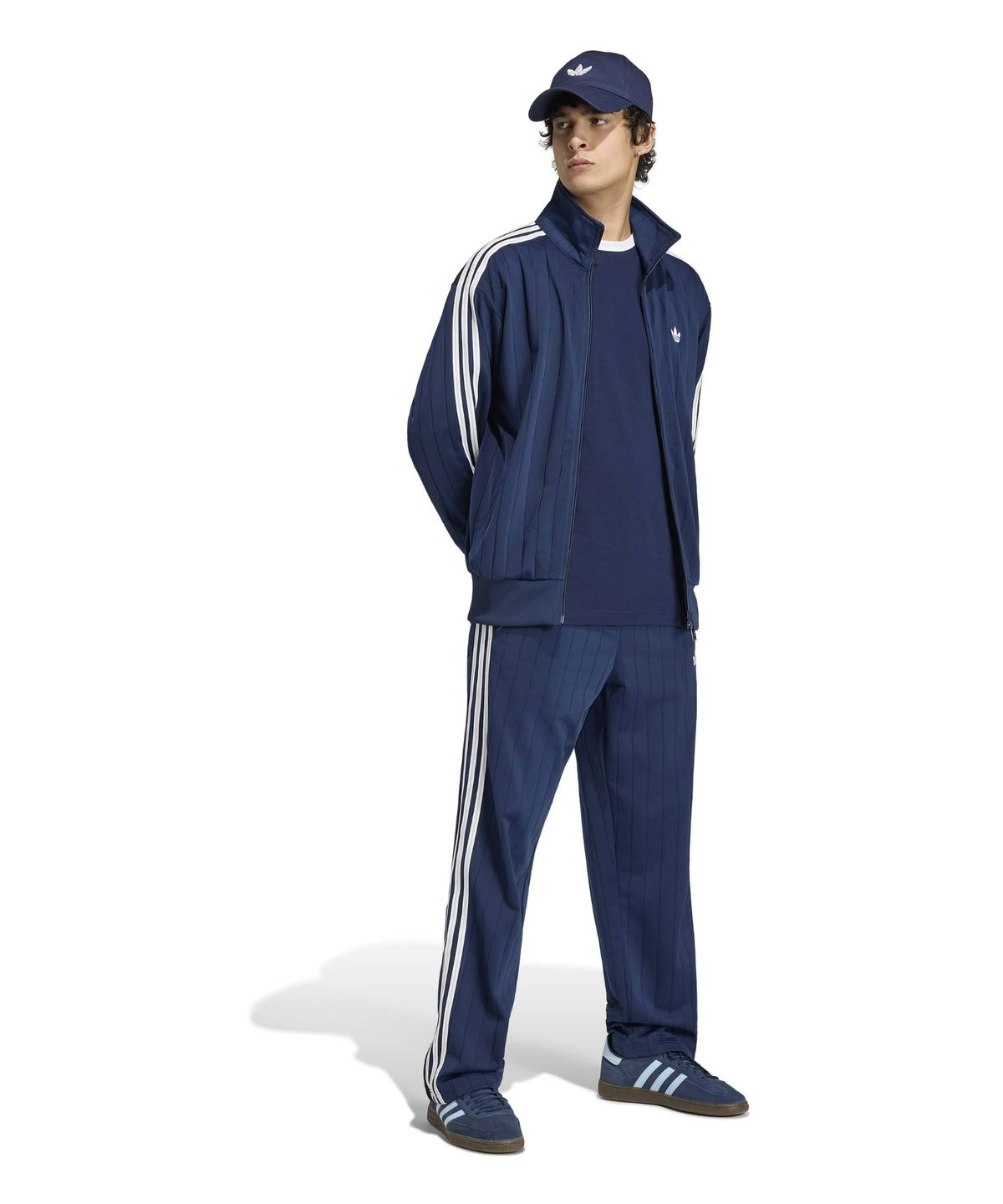 아디다스(ADIDAS) 3-스트라이프 롱 슬리브 티셔츠 - 나이트인디고 / KT5066