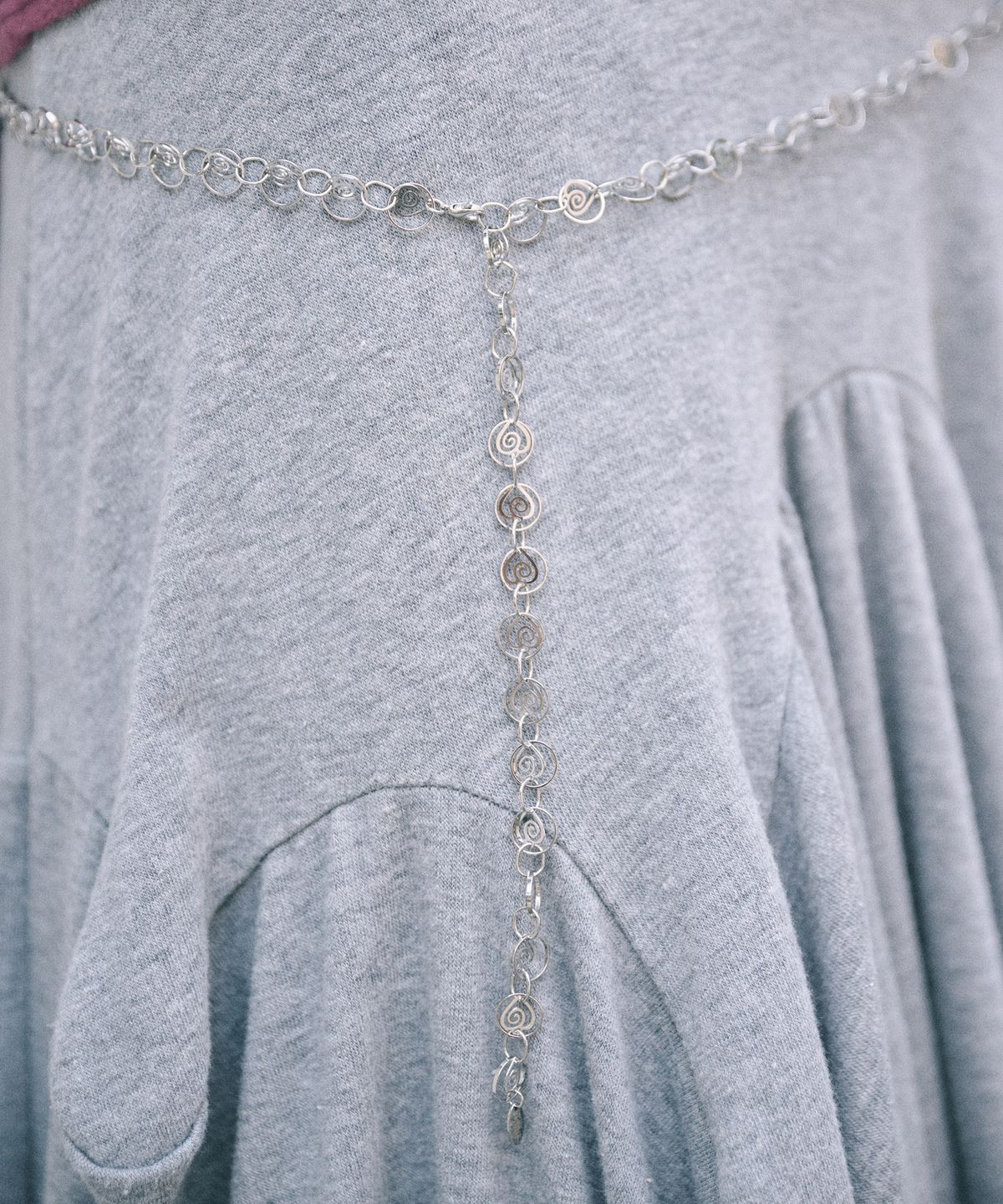 키이비(KIIBI) vintage heart chain belt silver