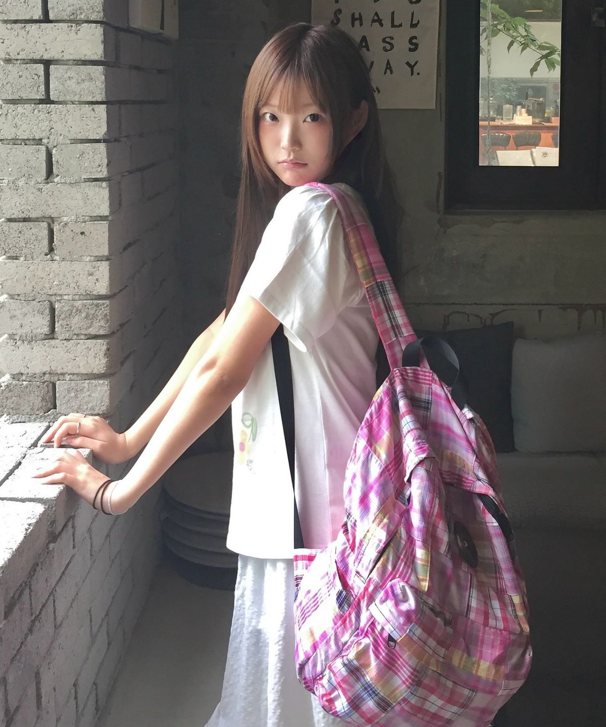 키이비(KIIBI) vintage patchwork backpack pink