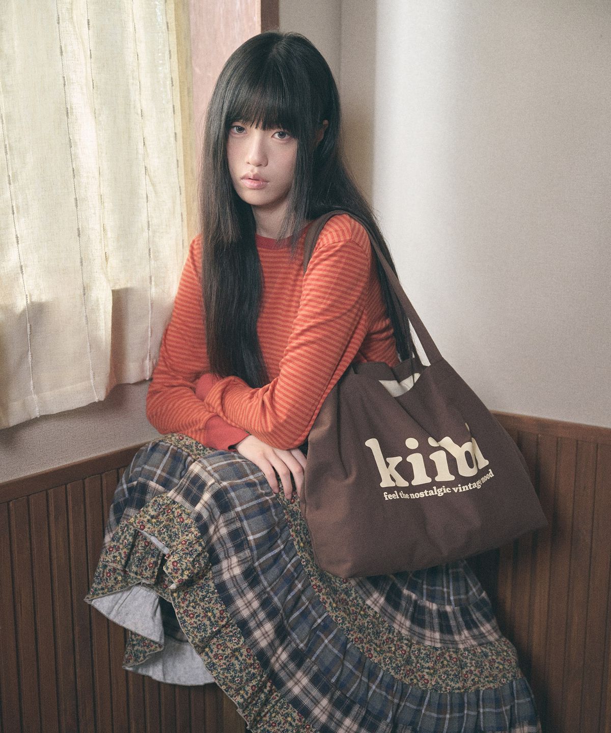 키이비(KIIBI) big pocket shoulder bag brown