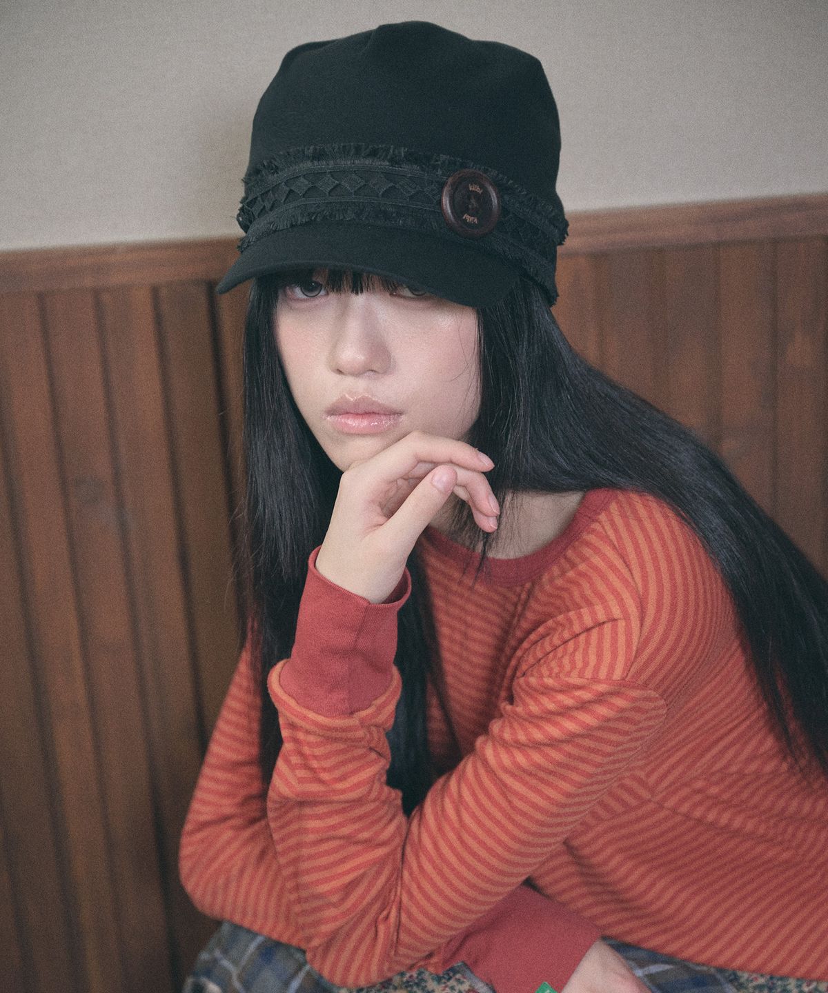 키이비(KIIBI) hippie button cap black