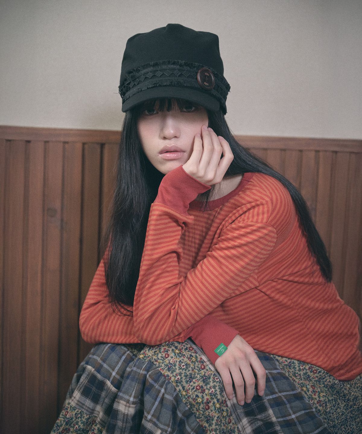 키이비(KIIBI) hippie button cap black