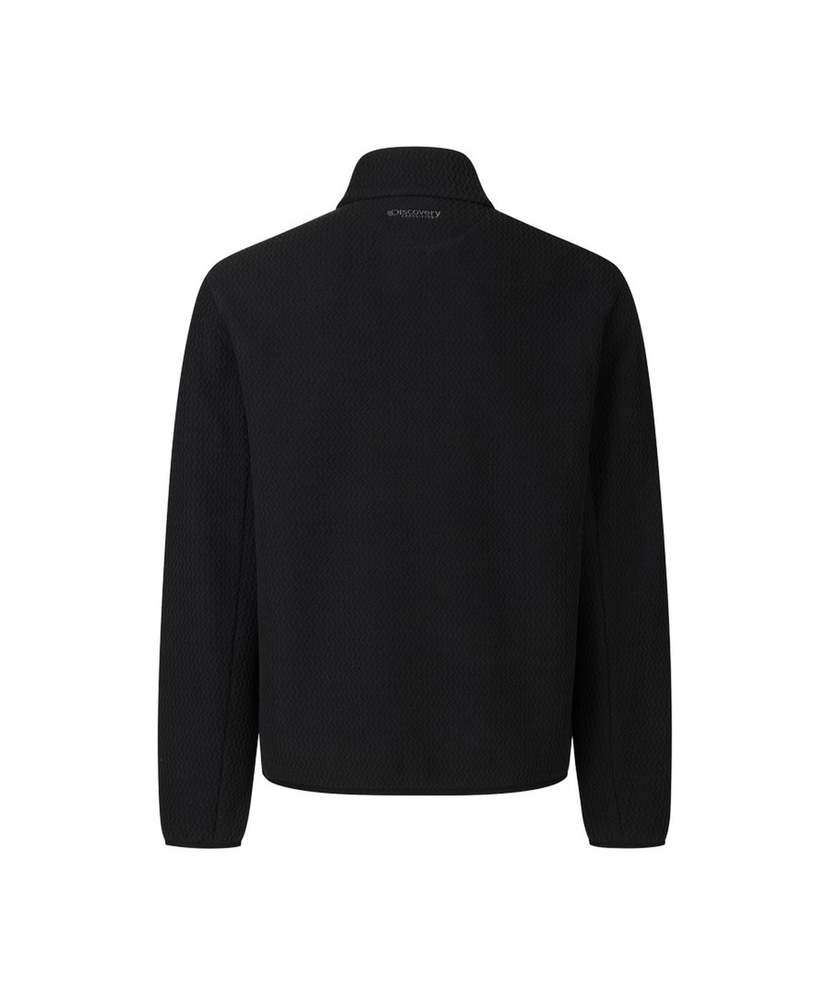 디스커버리 익스페디션(DISCOVERY EXPEDITION) 유니 자가드 하이넥 플리스 자켓 (BLACK)