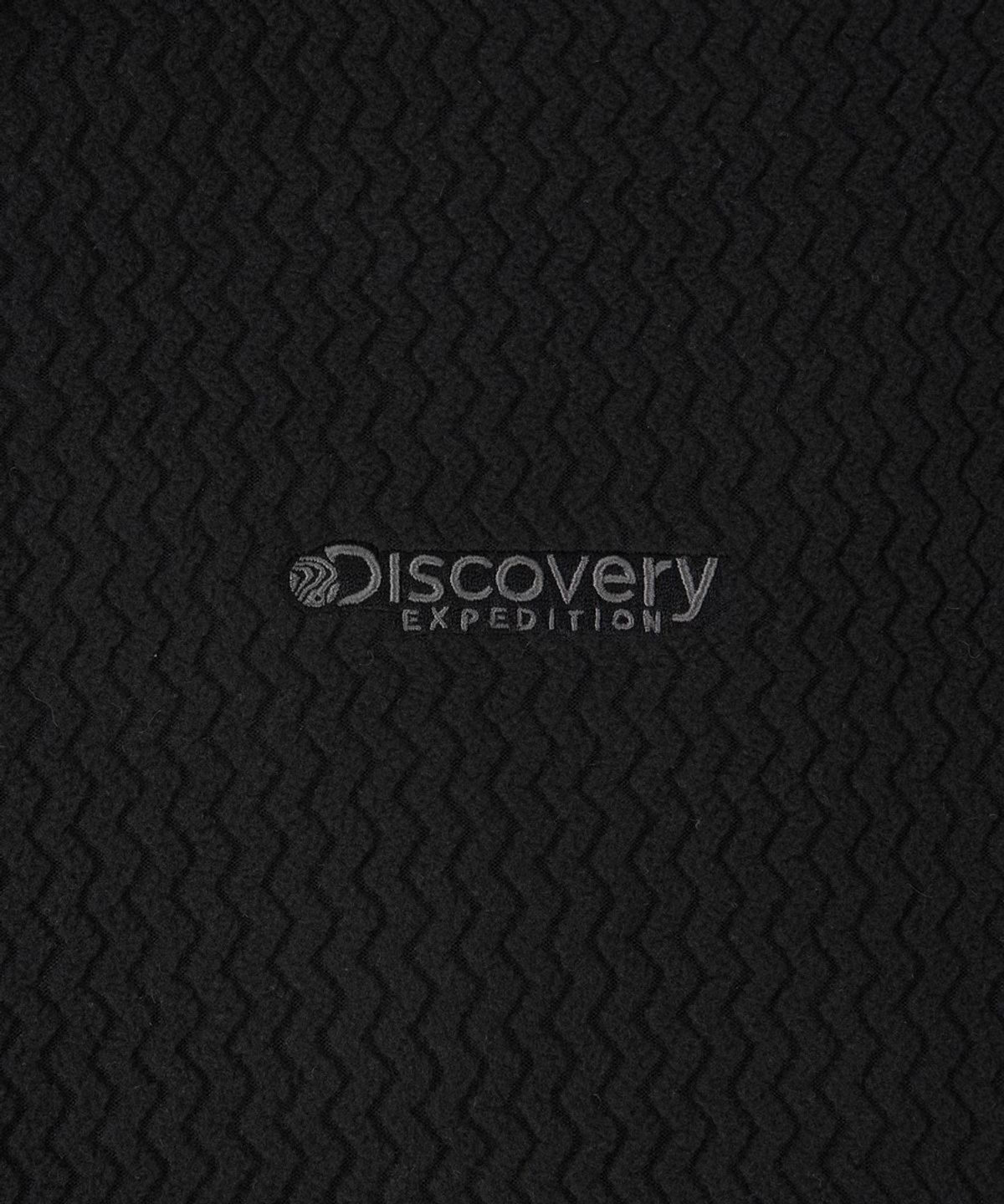 디스커버리 익스페디션(DISCOVERY EXPEDITION) 유니 자가드 하이넥 플리스 자켓 (BLACK)