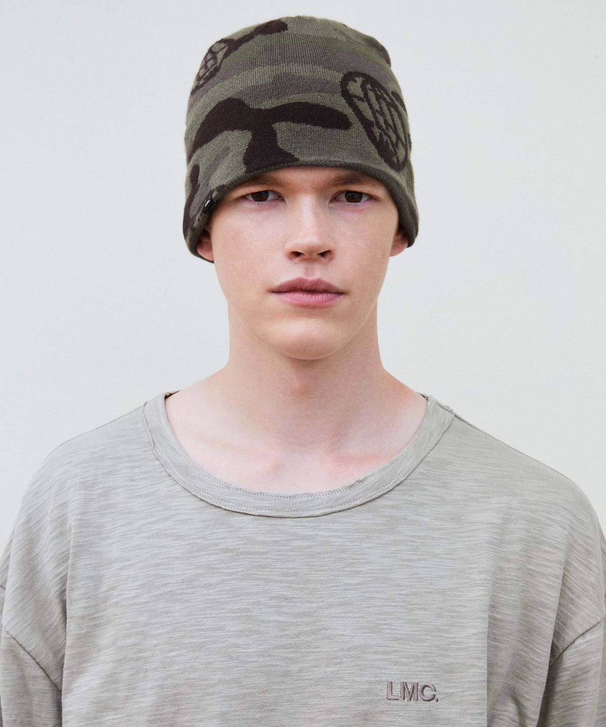 엘엠씨(LMC) WHEEL CAMO UNCUFFED BEANIE khaki
