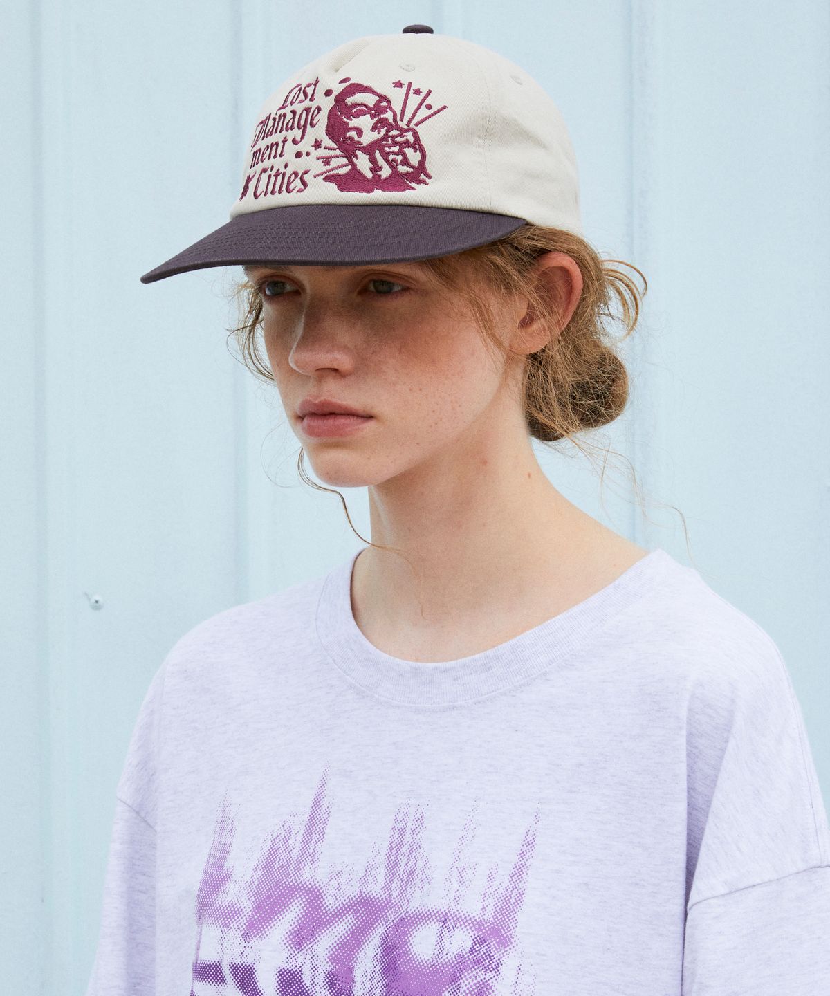 엘엠씨(LMC) PUNCH MAN VINTAGE 5PANEL CAP dark purple