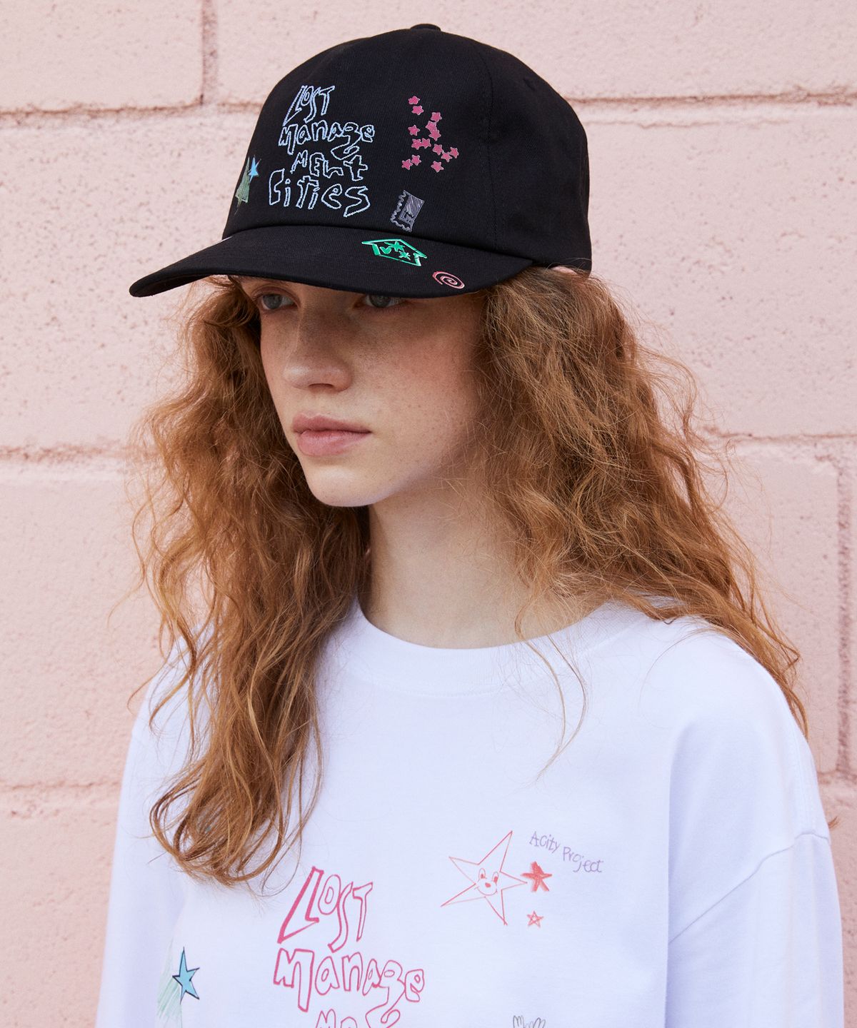 엘엠씨(LMC) PEN DRAWING COTTON 5PANEL CAP black