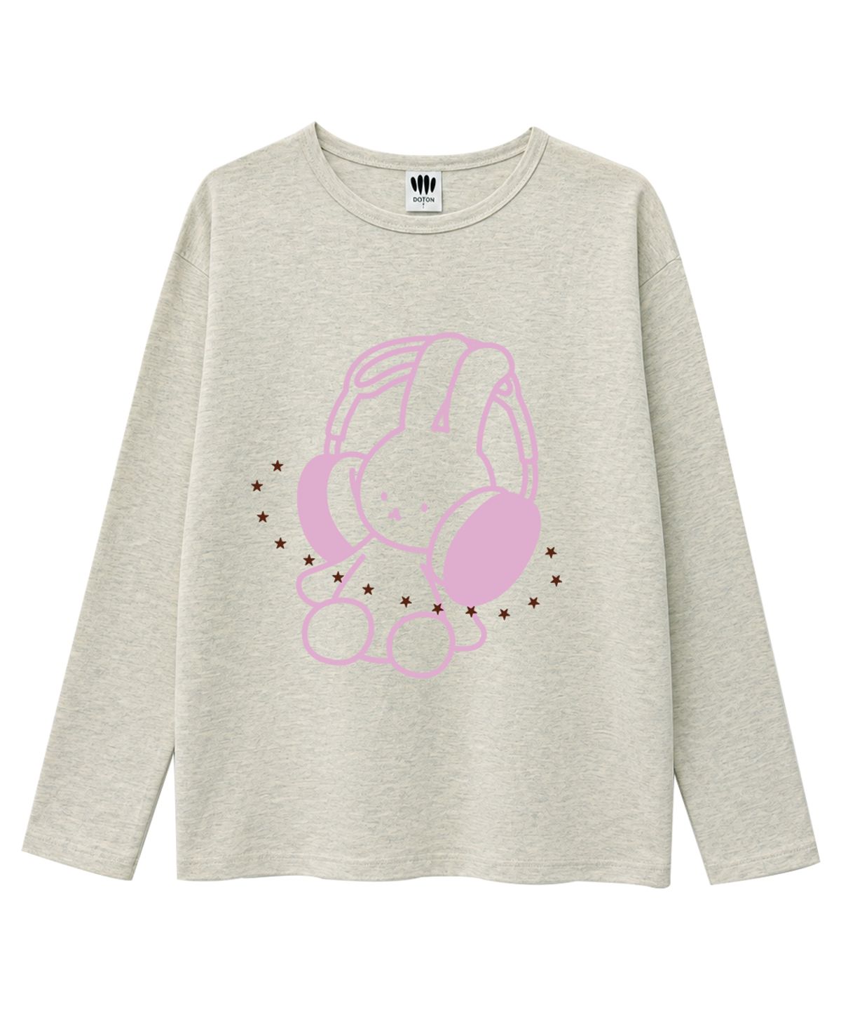 도톤(DOTON) DREAM LISTENER LONG SLEEVE (White melange)