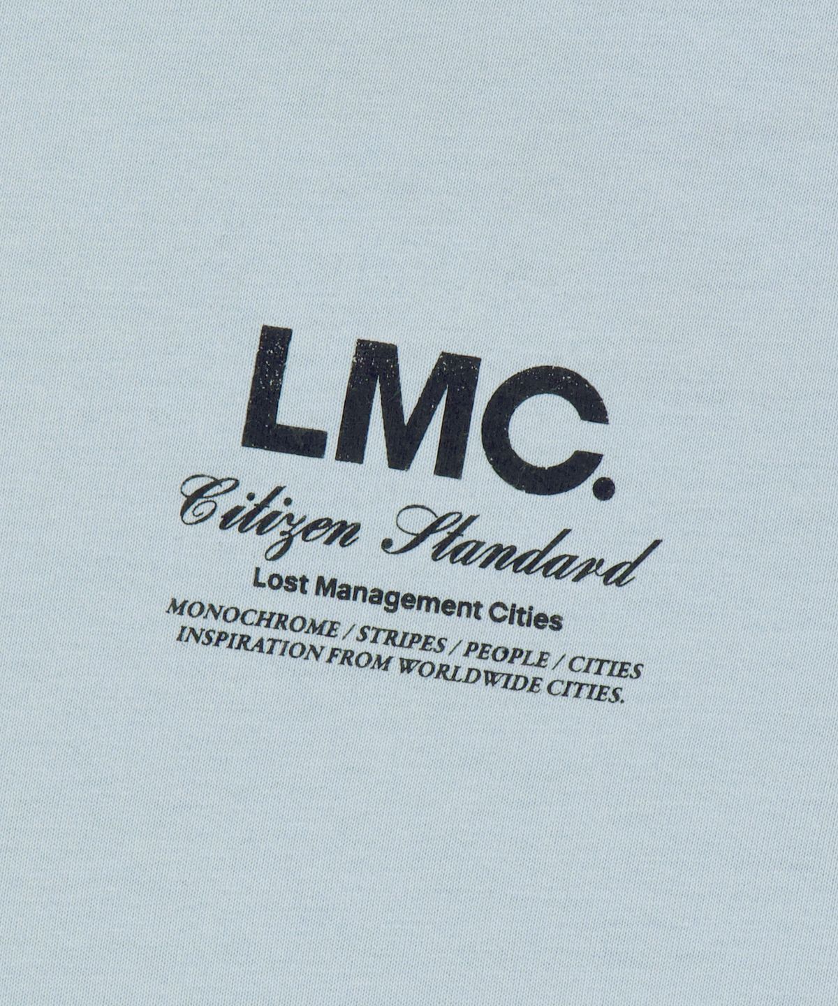 엘엠씨(LMC) STONE GLOBE LONG SLV TEE light mint