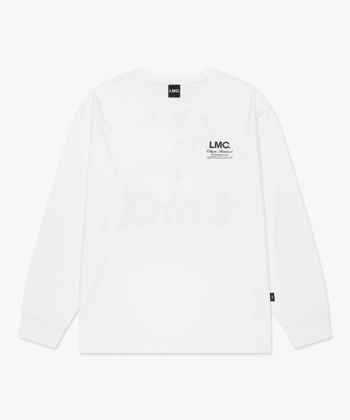 엘엠씨(LMC) STONE GLOBE LONG SLV TEE white