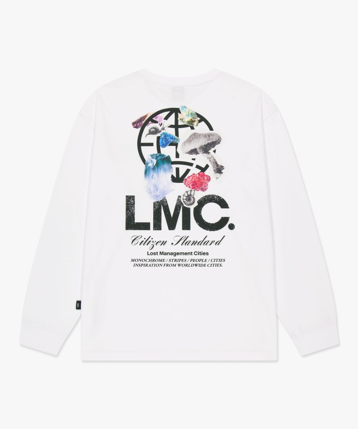 엘엠씨(LMC) STONE GLOBE LONG SLV TEE white