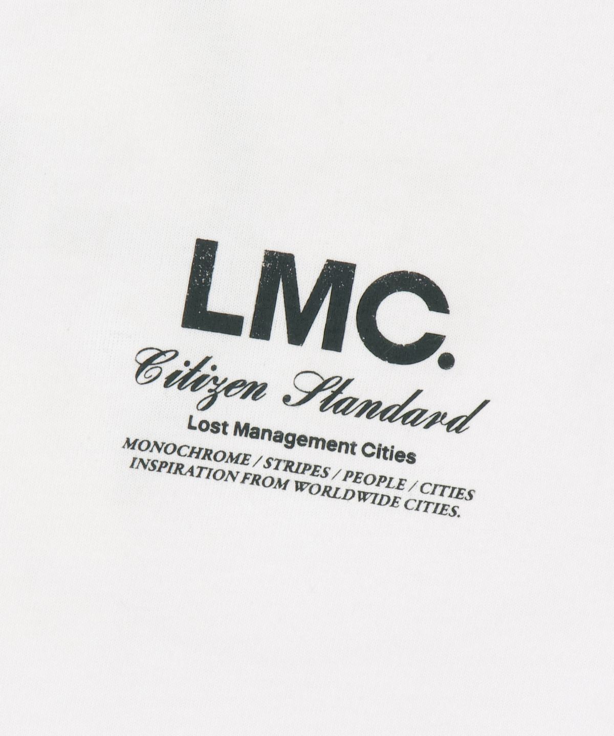 엘엠씨(LMC) STONE GLOBE LONG SLV TEE white