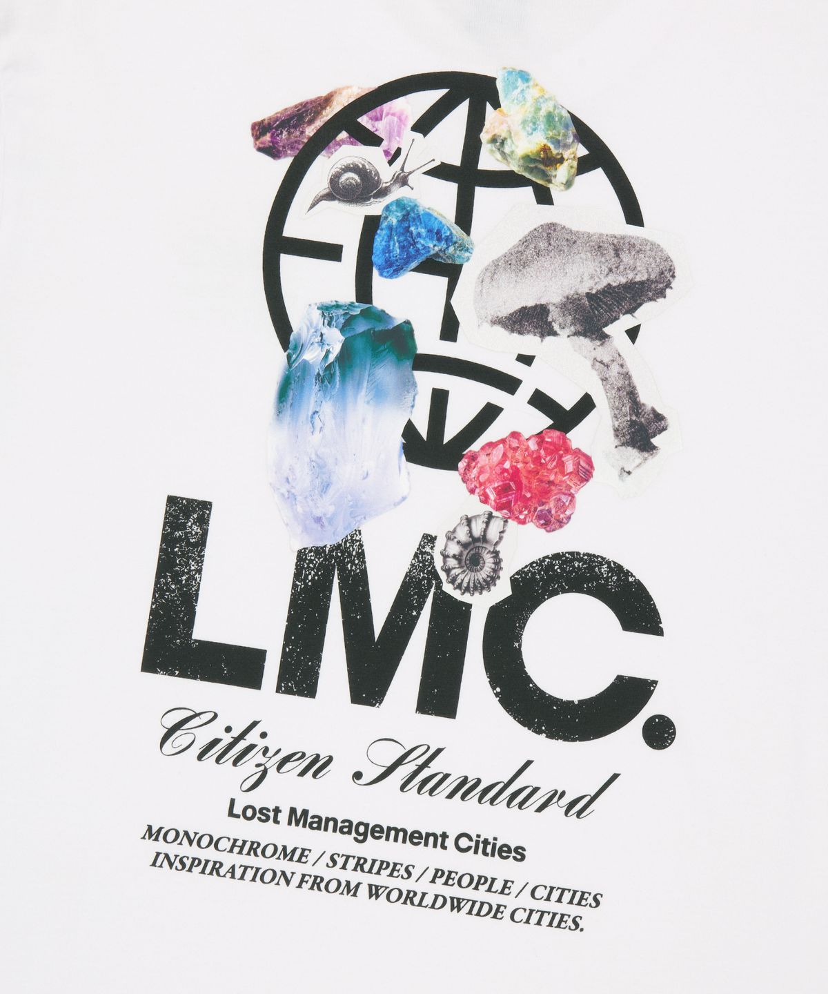 엘엠씨(LMC) STONE GLOBE LONG SLV TEE white