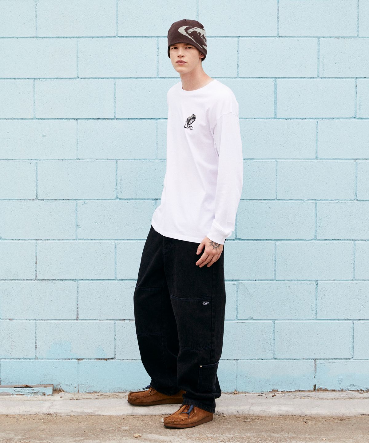 엘엠씨(LMC) TREAD WHEEL LONG SLV TEE white