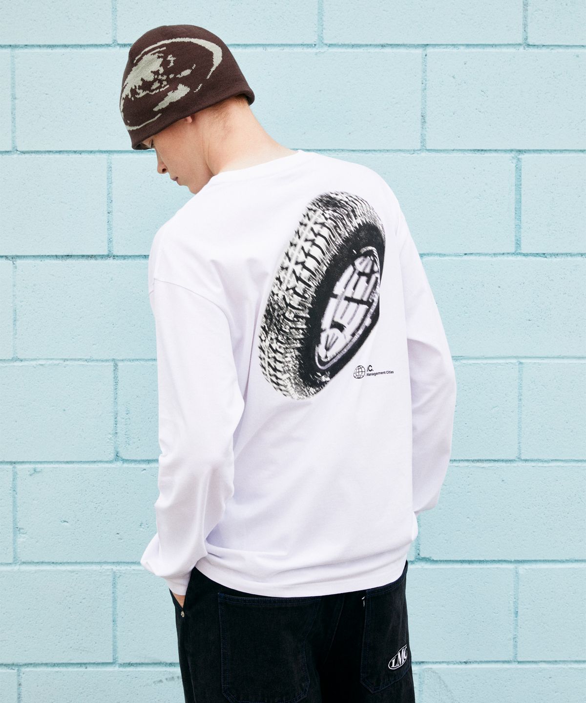 엘엠씨(LMC) TREAD WHEEL LONG SLV TEE white