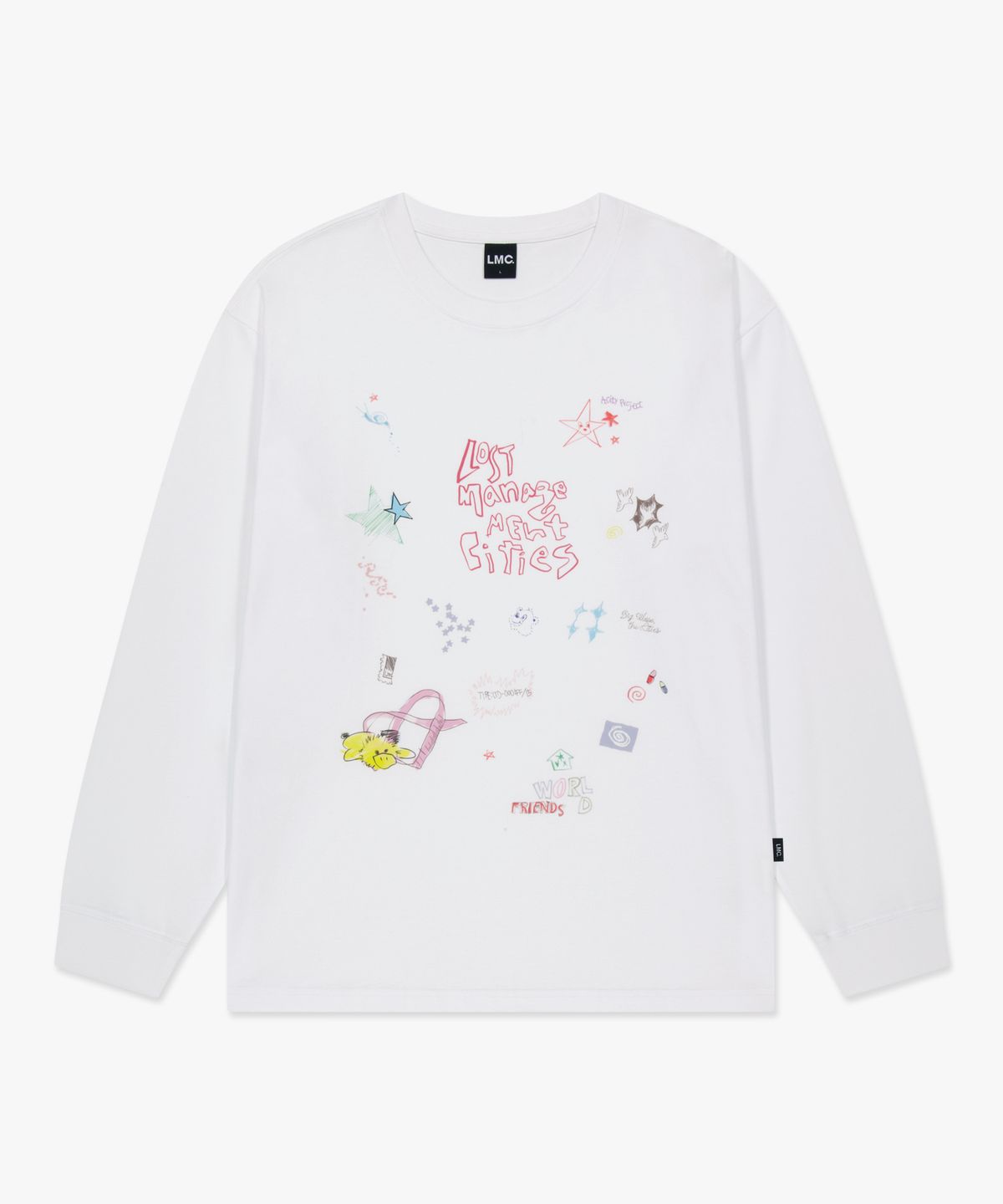 엘엠씨(LMC) PEN DRAWING LONG SLV TEE white