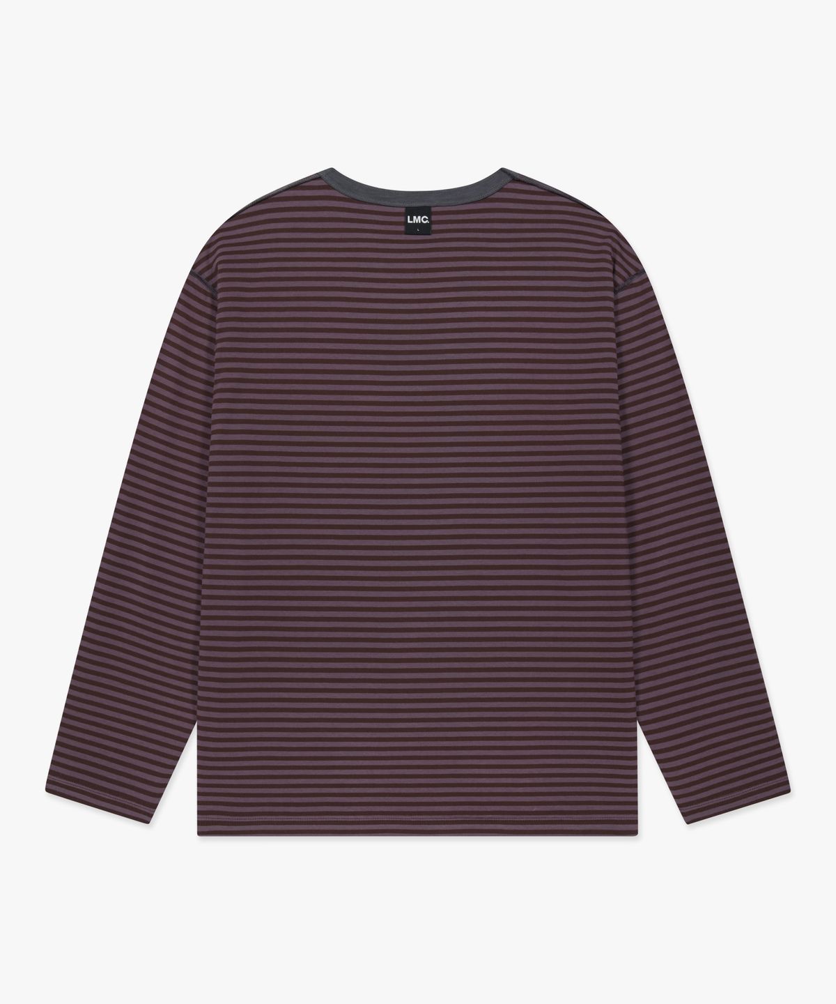 엘엠씨(LMC) REVERSIBLE STRIPE LONG SLV TEE charcoal