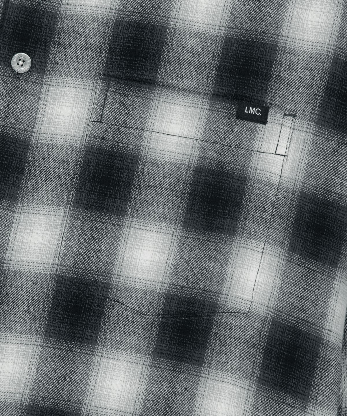 엘엠씨(LMC) LABEL POINT FLANNEL CHECK SHIRT black