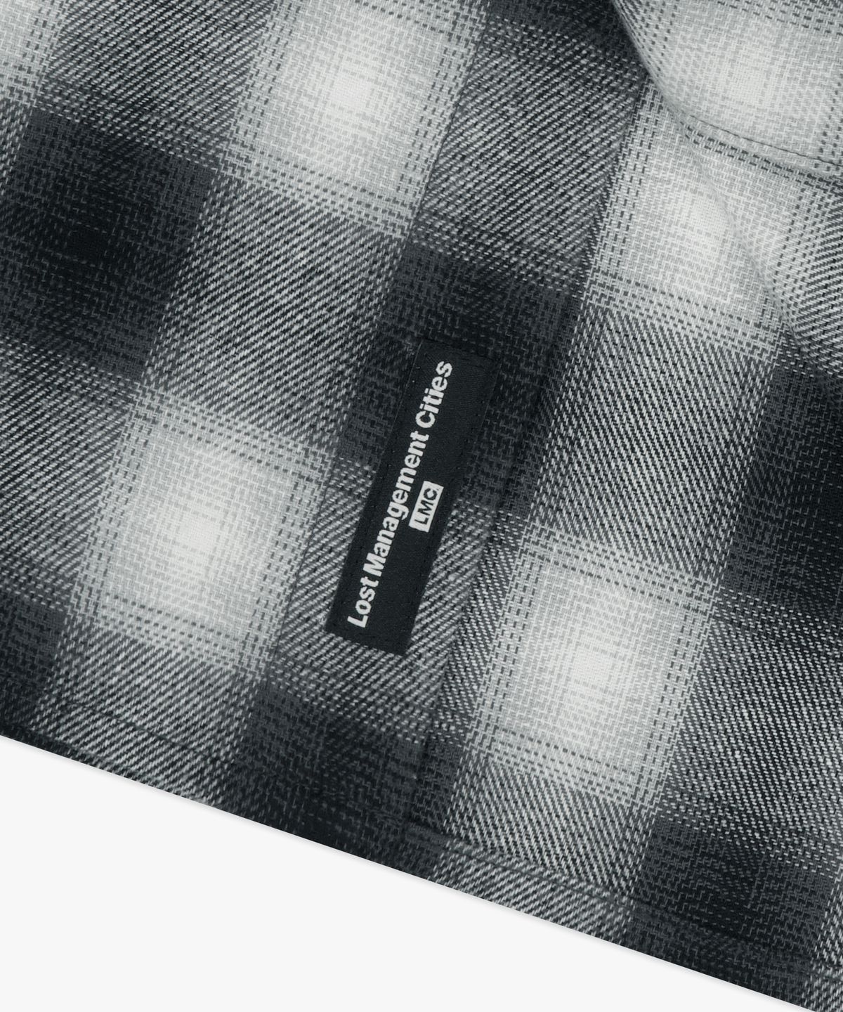 엘엠씨(LMC) LABEL POINT FLANNEL CHECK SHIRT black