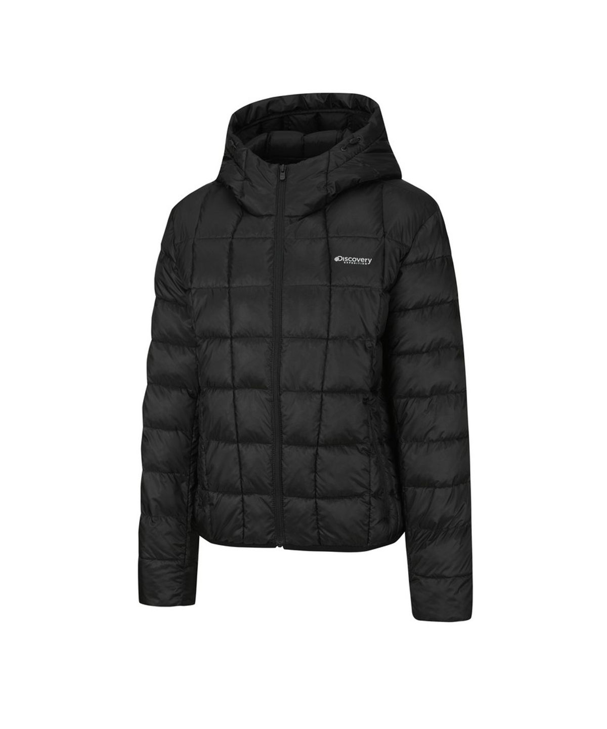 디스커버리 익스페디션(DISCOVERY EXPEDITION) 여성 올버트 후드 경량 패딩자켓 (BLACK)