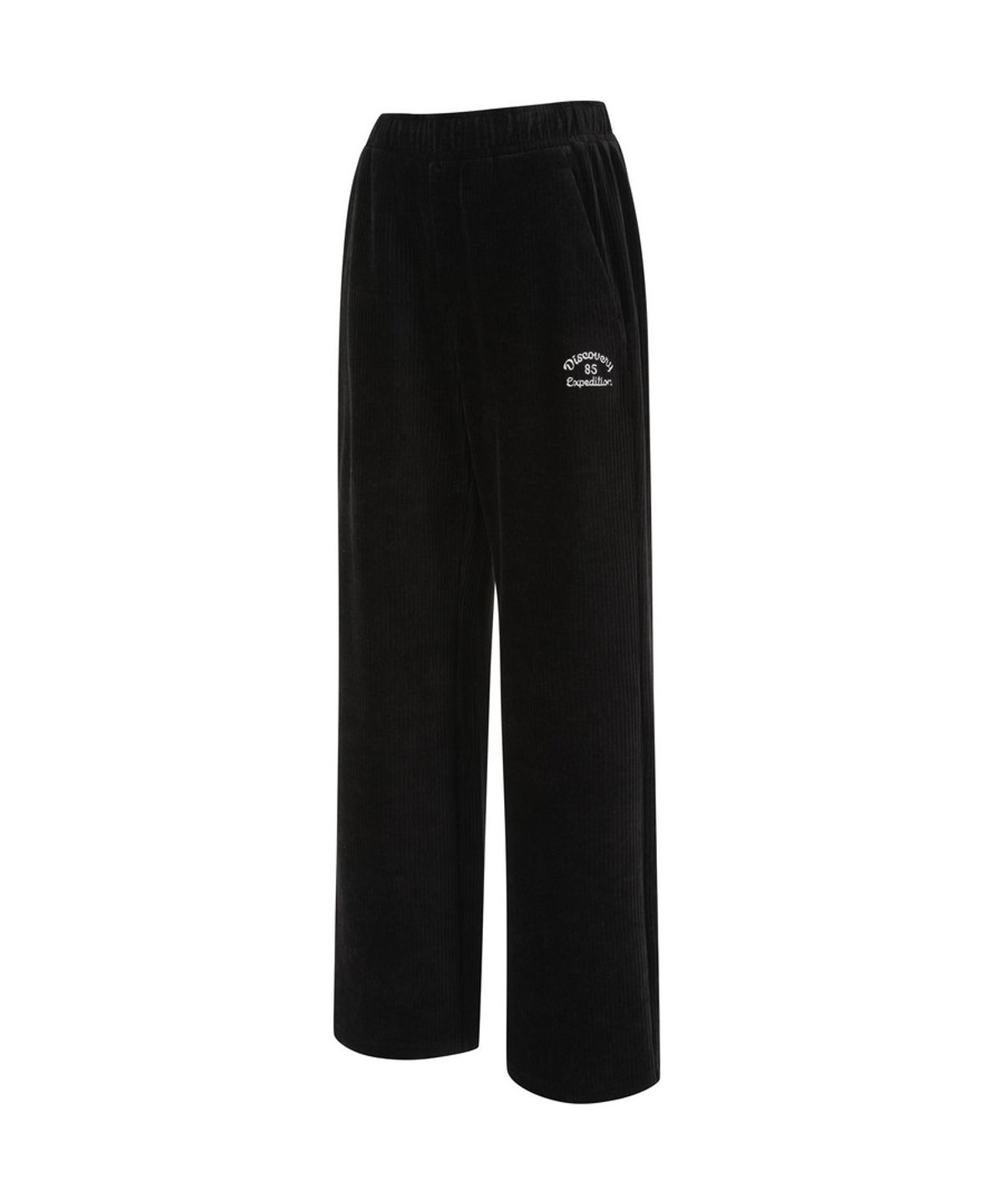디스커버리 익스페디션(DISCOVERY EXPEDITION) 여성 코듀로이 트레이닝 세미와이드 팬츠 (BLACK)
