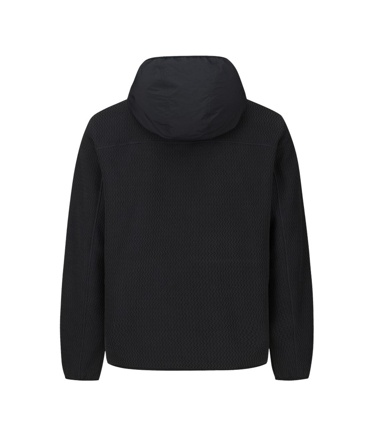 디스커버리 익스페디션(DISCOVERY EXPEDITION) 유니 자가드 플리스 후드 자켓 (BLACK)