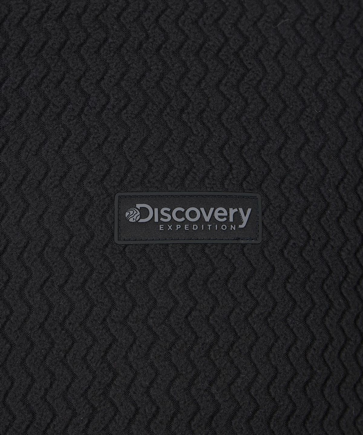 디스커버리 익스페디션(DISCOVERY EXPEDITION) 유니 자가드 플리스 후드 자켓 (BLACK)