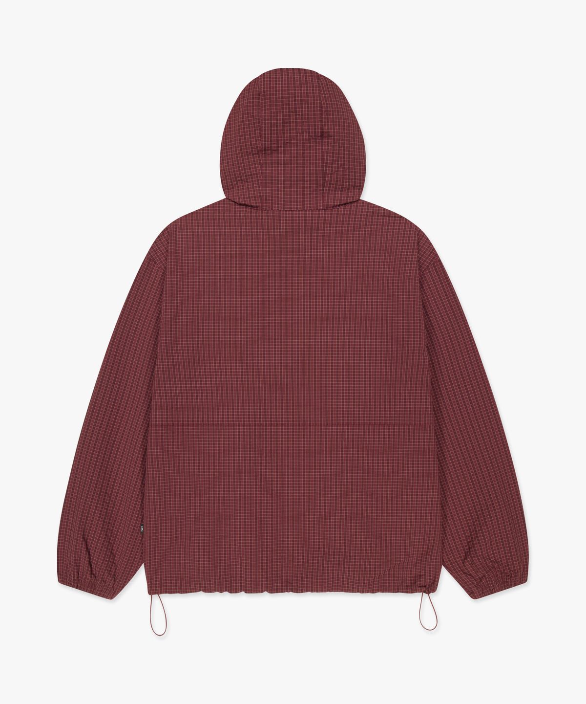 엘엠씨(LMC) CHECK ANORAK HOODIE ZIP JACKET burgundy