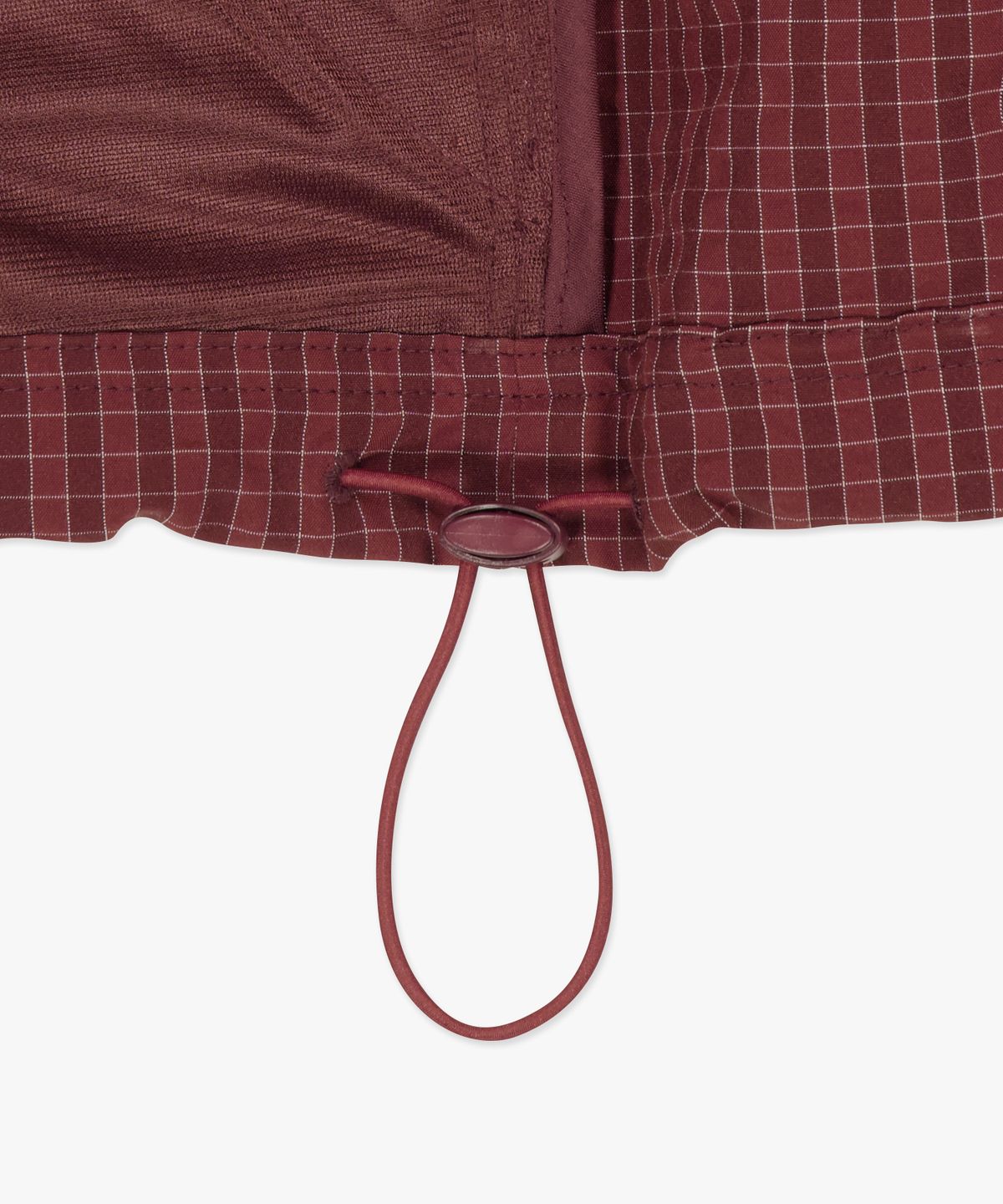 엘엠씨(LMC) CHECK ANORAK HOODIE ZIP JACKET burgundy