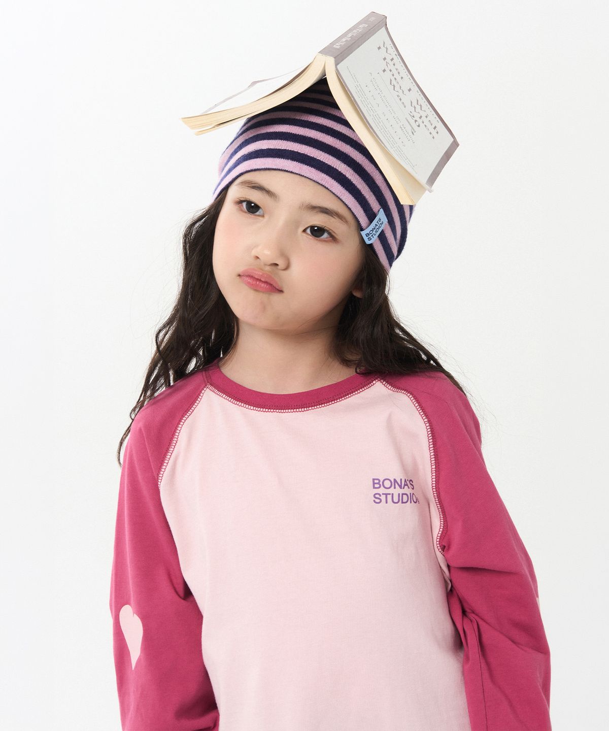 보나츠(BONATS) 러브레터 래글런 롱슬리브 (핑크)