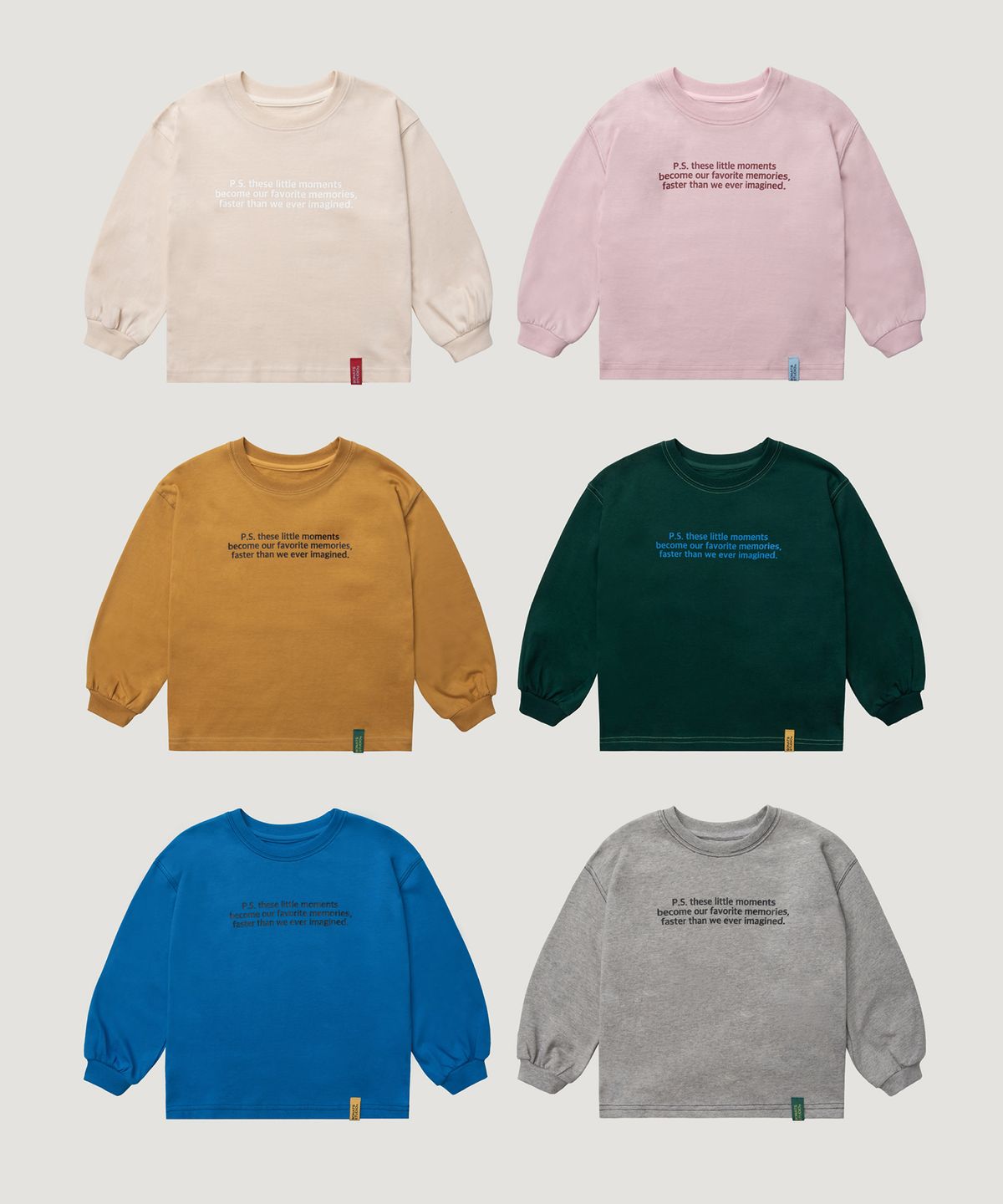 보나츠(BONATS) 리틀 모먼트 롱 슬리브 (6color)