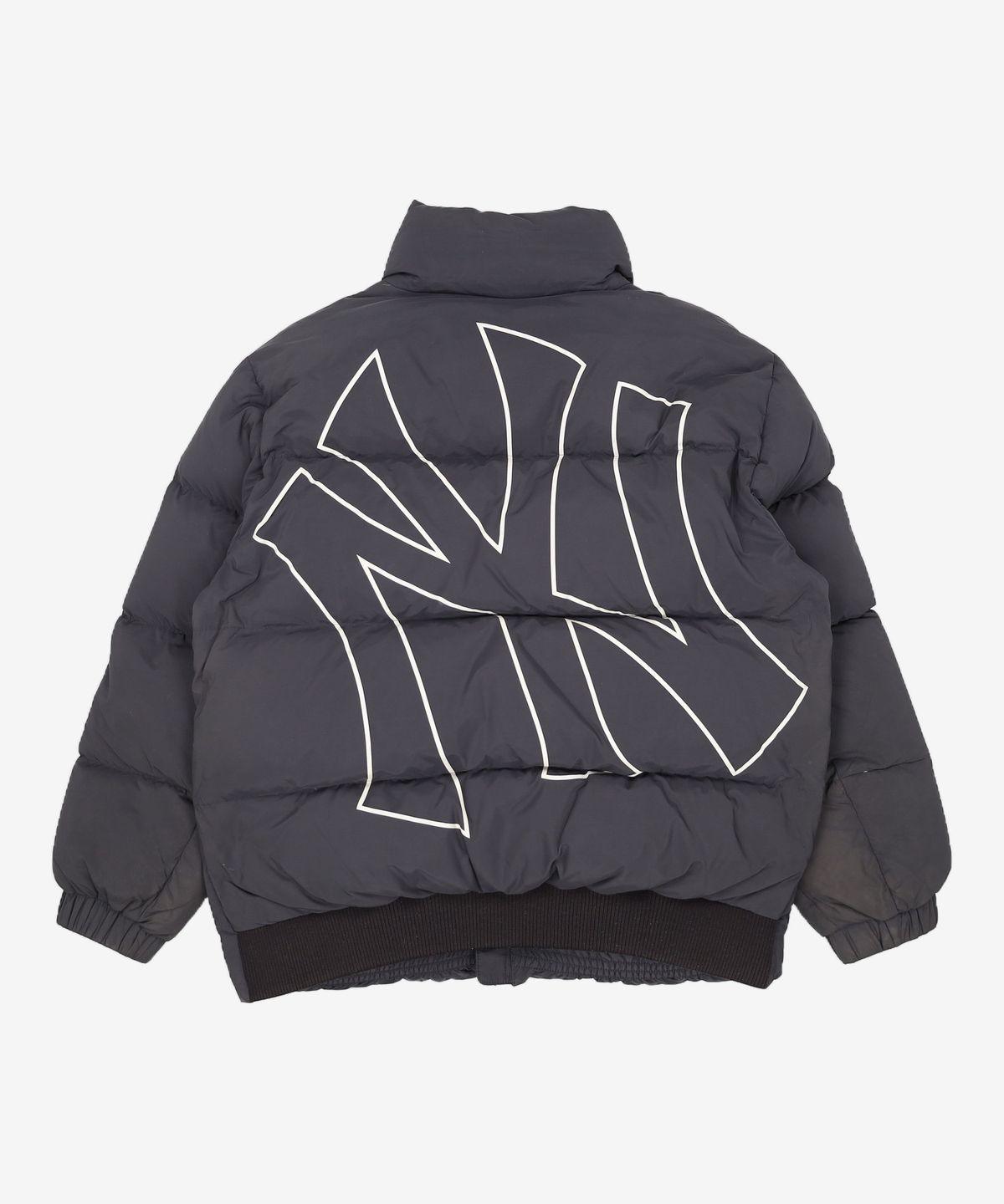 엠엘비(MLB) 메가로고 덕다운 숏패딩 NY (BLACK) S