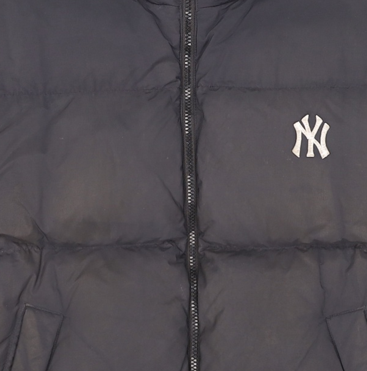 엠엘비(MLB) 메가로고 덕다운 숏패딩 NY (BLACK) S