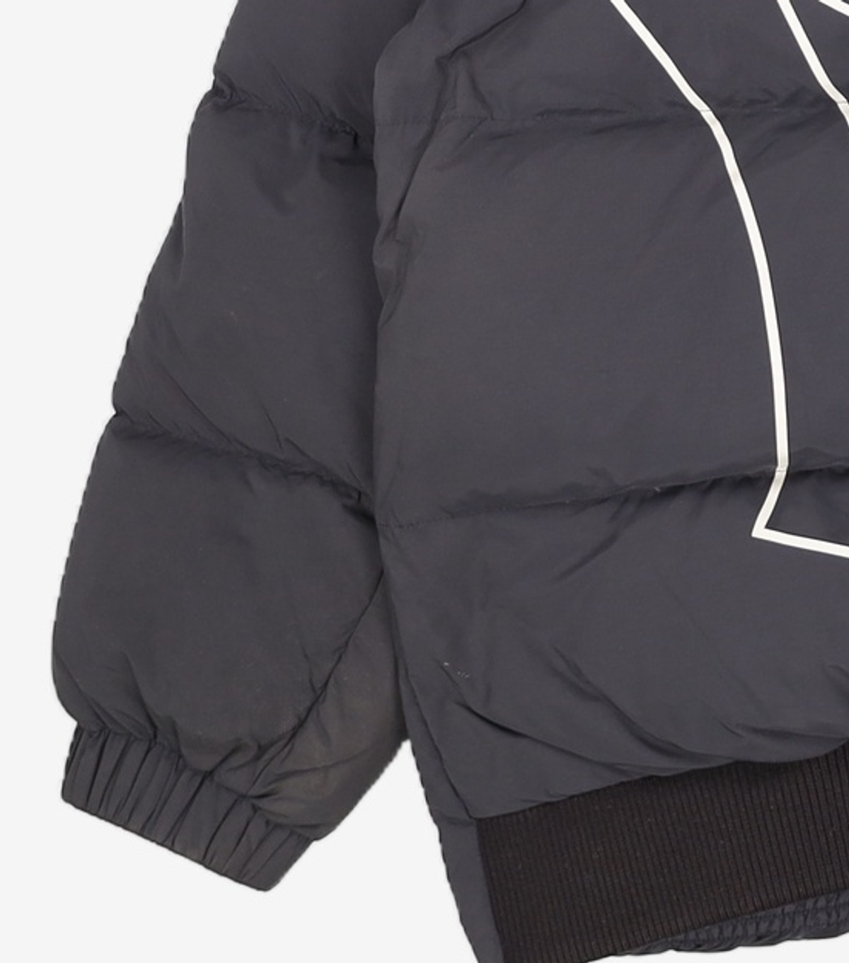 엠엘비(MLB) 메가로고 덕다운 숏패딩 NY (BLACK) S