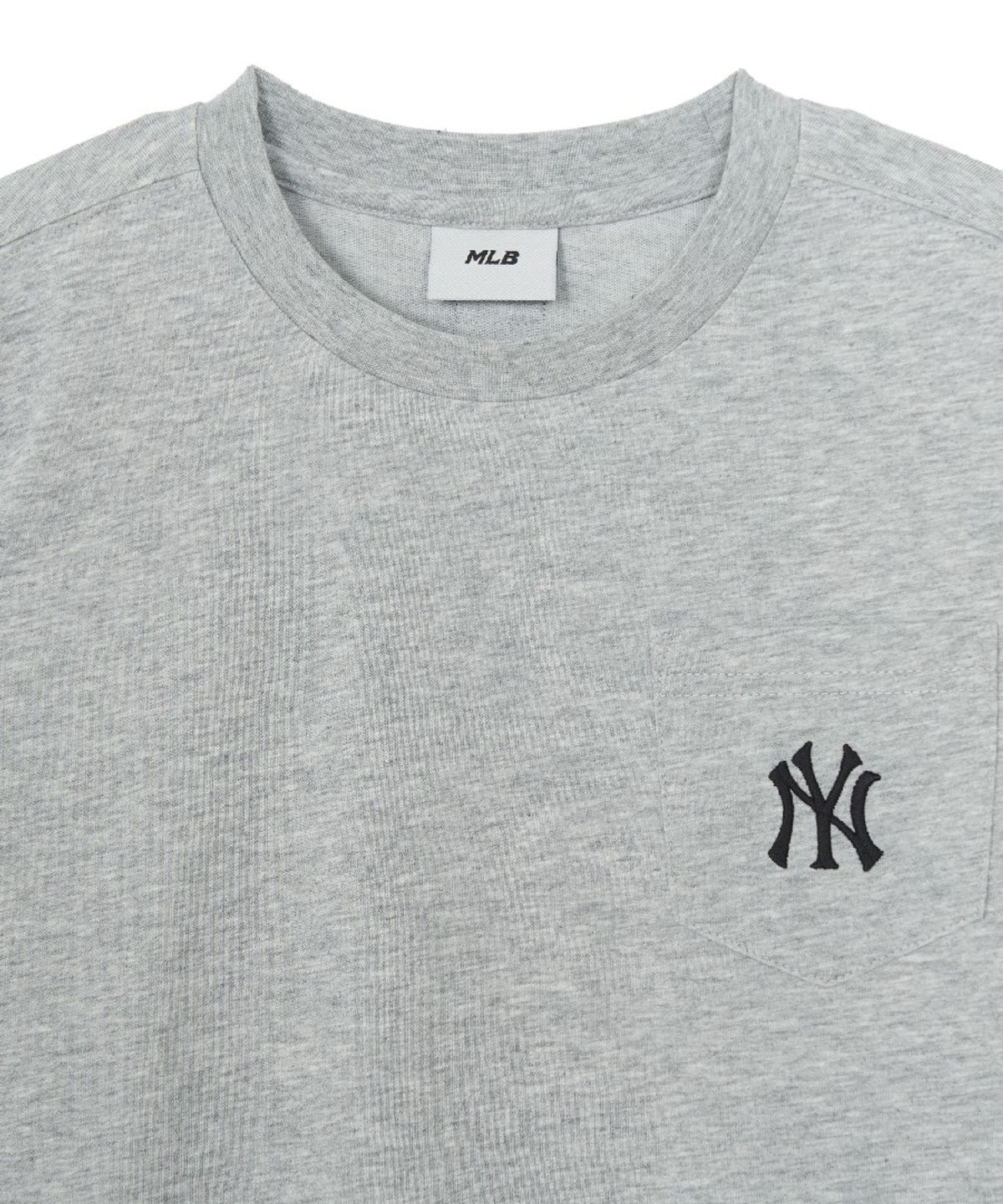 엠엘비 키즈(MLB KIDS) 스포티브 베이직 포켓 티셔츠 NY (Melange Grey)